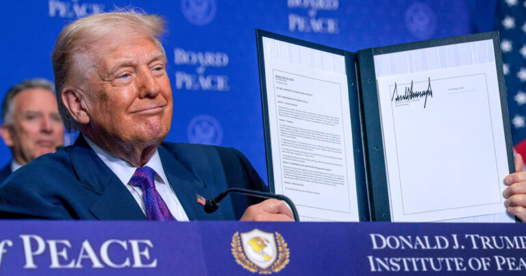 Trump vows $10 billion from U.S. for his Board of Peace as he leans into global role